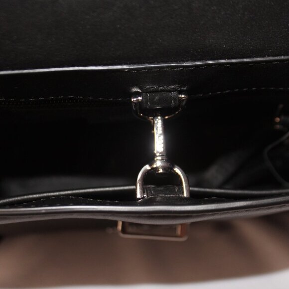 Michael Kors Black Sequined Floral Applique Bristol Small Top Handle Satchel - Picture 12 of 14